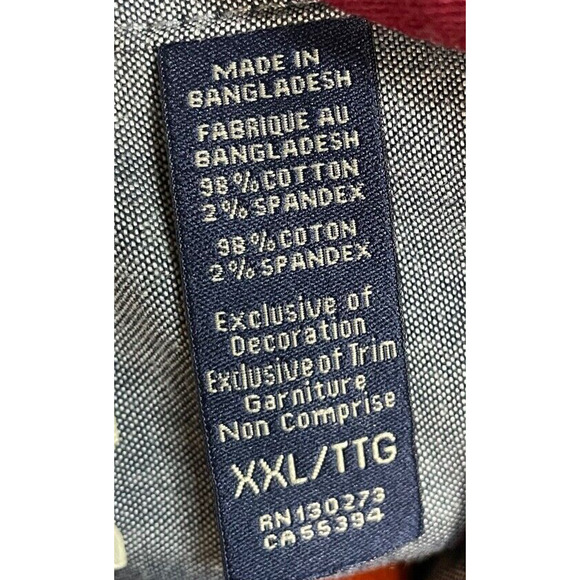 Wrangler Dress Shirt Burgundy Button Up Premium Quality Long Sleeve Shirt NWT - Picture 8 of 8